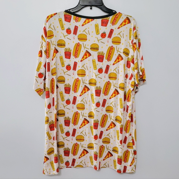 Little Sleepies Set : Pajama Top (XXL) and Pants (XL) Fast Foodies Novelty Print - Picture 10 of 11